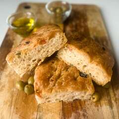 Olive, Tomato & Rosemary Focaccia