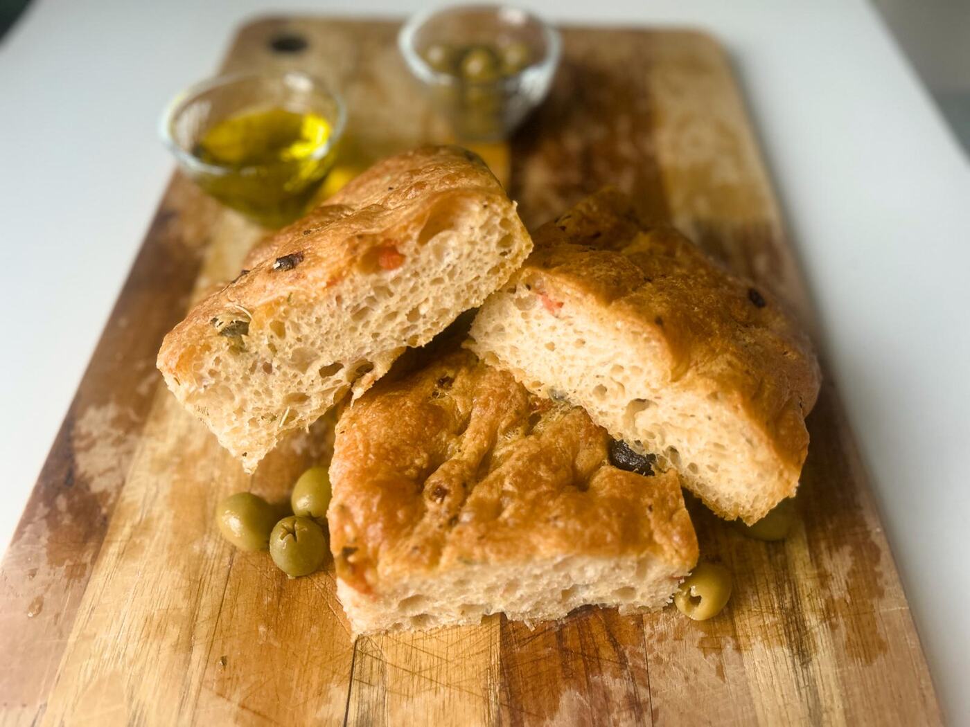 Olive, Tomato & Rosemary Focaccia